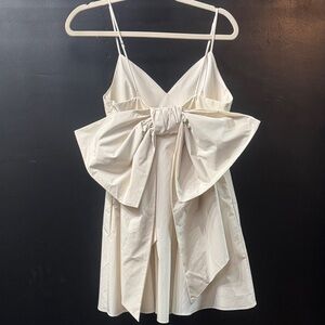 Chic Cream Spaghetti Strap Dress